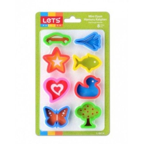 Lets 6'lı Mini Oyun Hamuru Kalıpları L-8414