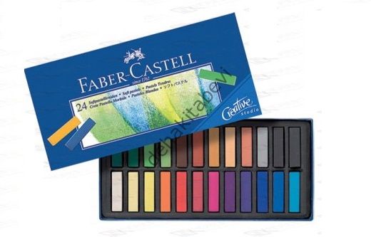Creative Studio Mini Toz Pastel Boya (Soft) 24 Renk Yarım Boy