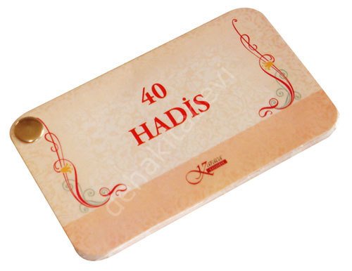 40 Hadis; ( Kartela ), Karaca Yayınevi