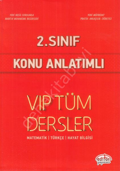 2. Sınıf VIP Tüm Dersler Konu Anlatımlı, Editör Yayınevi