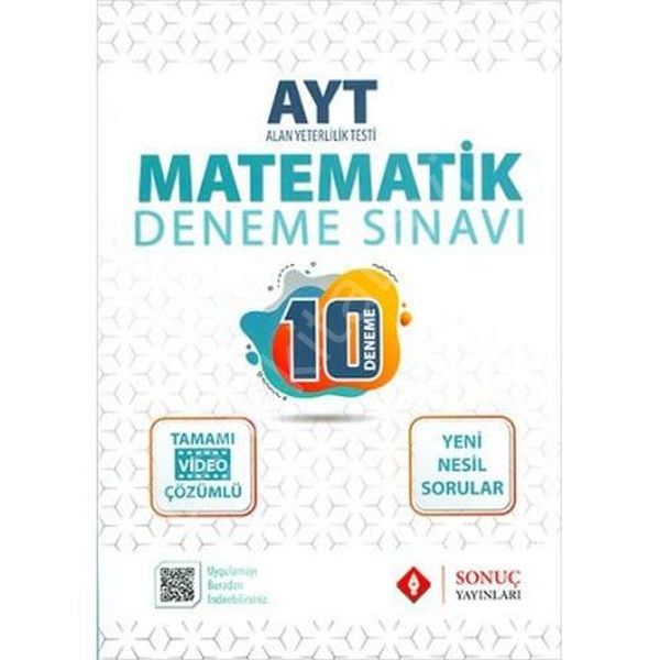 Ayt Matematik Deneme Sınavı 10 Deneme, Sonuç Yayınları