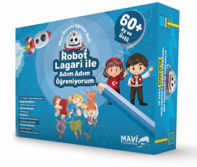 Robot Lagari ile Adım Adım Öğreniyorum Okul Öncesi Eğitim Seti 60 Ay ve Üstü, Mavi Uçurtma