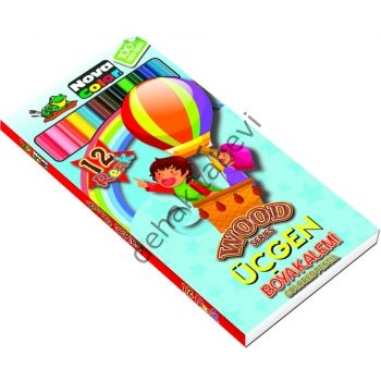 Nova Color KURU BOYA TOMBUL 12`Lİ ÜÇGEN NC-412