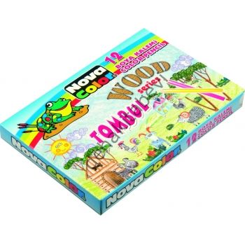 Nova Color KURU BOYA TOMBUL 12`Lİ KISA NC-405