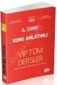 4. Sınıf VIP Tüm Dersler Konu Anlatımlı Kırmızı Kitap, Editör Yayınevi