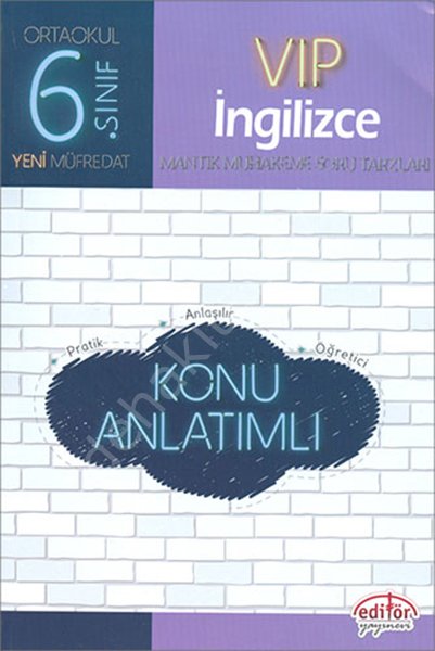 6. Sınıf VIP İngilizce Konu Anlatımı , Editör Yayınevi