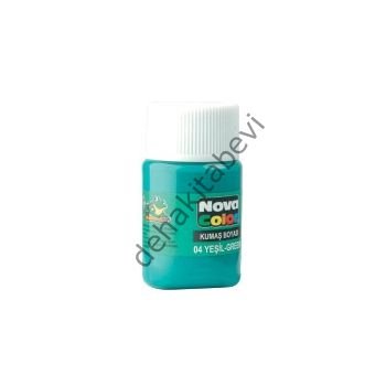Nova Color Yeşil Kumaş Boyası 35 cc Şişe, NC-162