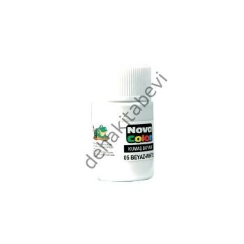 Nova Color Beyaz Kumaş Boyası 35 cc Şişe, NC-163