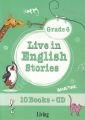 Live in English Stories Grade 6 - 10 Books-, Living English Dict