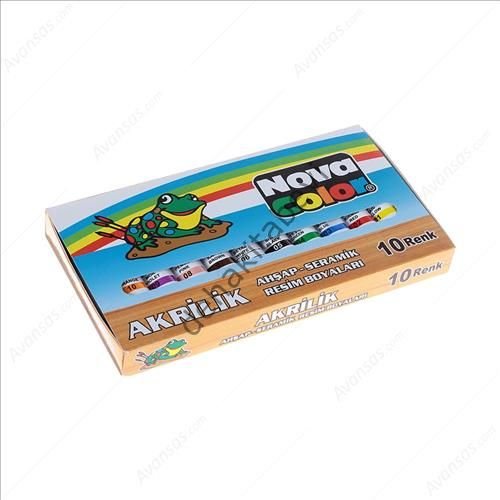 Nova Color Akrilik Boya 10 Renk Tüp, NC-233