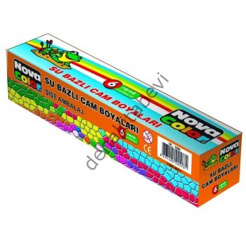 Nova Color Su Bazlı Cam Boyası 6 Renk 30 cc Şişe