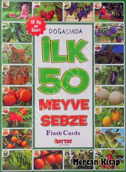 İlk 50 Meyve Sebze Hafıza Kart (12 Ay ve Üzeri), Dıytoy - Taba