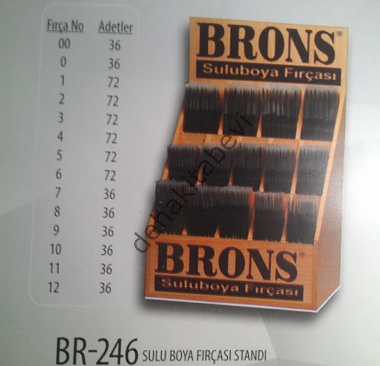 Brons SULU BOYA FIRÇASI STANDI 720 fırça