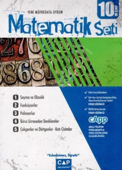 10.Sınıf Anadolu Matematik Seti - 2019-20, Çap Yayınları