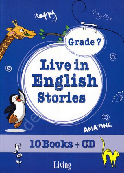 Live in English Stories Grade 7 - 10 Books-, Living English Dict