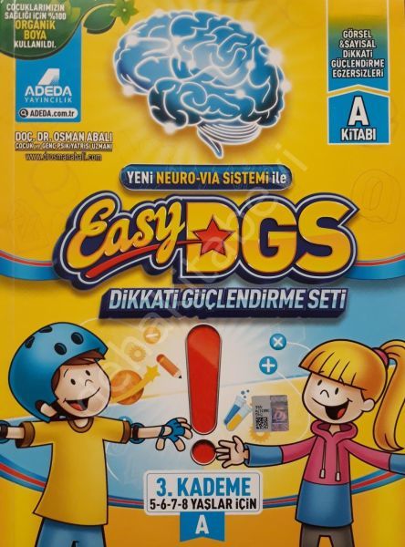 Easy DGS Dikkati Güçlendirme Seti 3. Kademe 5-6-7-8 Yaş A, Adeda Yayıncılık