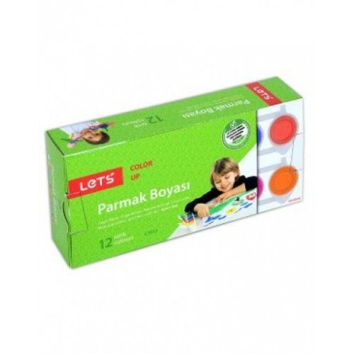 Lets 12 Renk Parmak Boyası 25 ml.