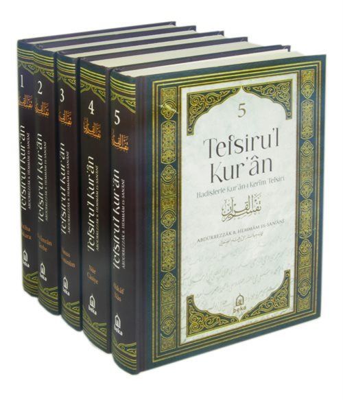 Tefsirul Kuran Hadislerle Kur'an-ı Kerim Tefsiri (5 Cilt Takım) Abdürrezzak Es-Sanani