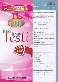 Palme 11. Sınıf Matematik Yaprak Konu Testi 52 Test