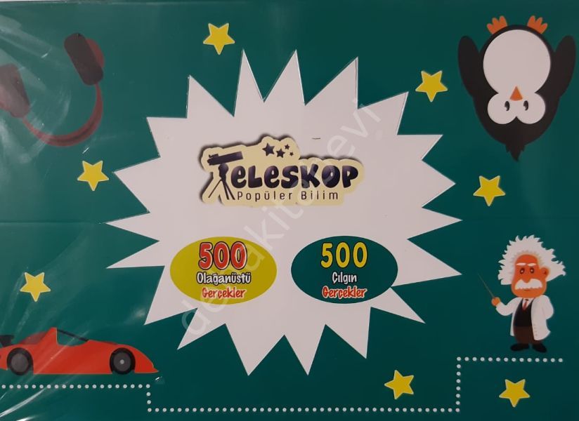 500 Gerçekler - 40 Kitap Kutu, Teleskop Popüler Bilim