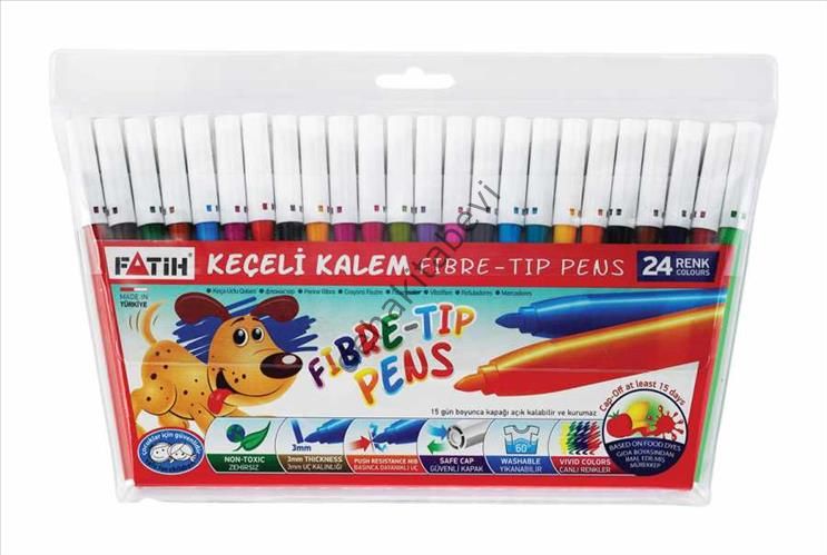 Fatih Keçeli Boya Kalemi 24 renk