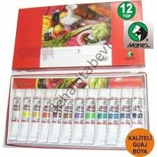 MARİES GUAJ BOYA 7312 B 12Lİ 12 ML