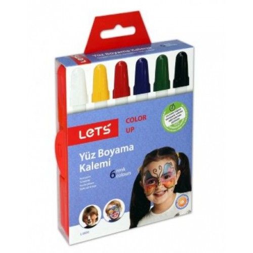 Lets 6 Renk Yüz Boyama Kalemi L-6806