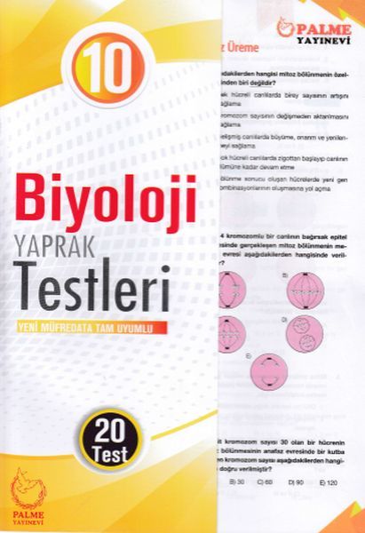 Palme 10. Sınıf Biyoloji Yaprak Testleri