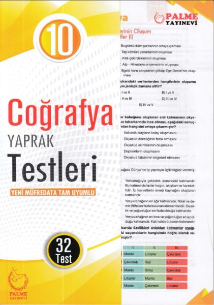 Palme 10. Sınıf Coğrafya Yaprak Testleri