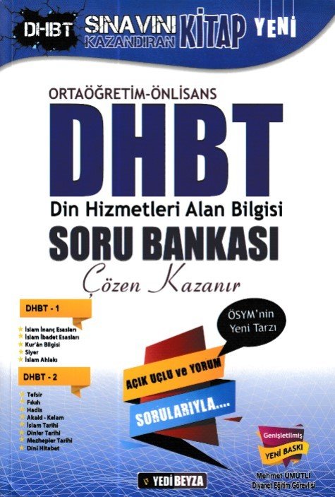 Din Hizmetleri Alan Bilgisi DHBT Soru Bankası  M.Ümitli, 7 Beyza Yayınları