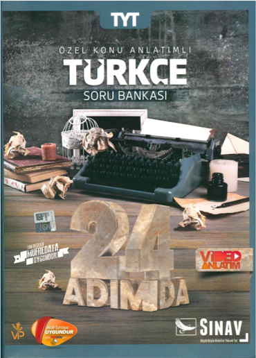 Sınav TYT Türkçe 24 Adımda Özel Konu Anlatımlı Soru Bankası