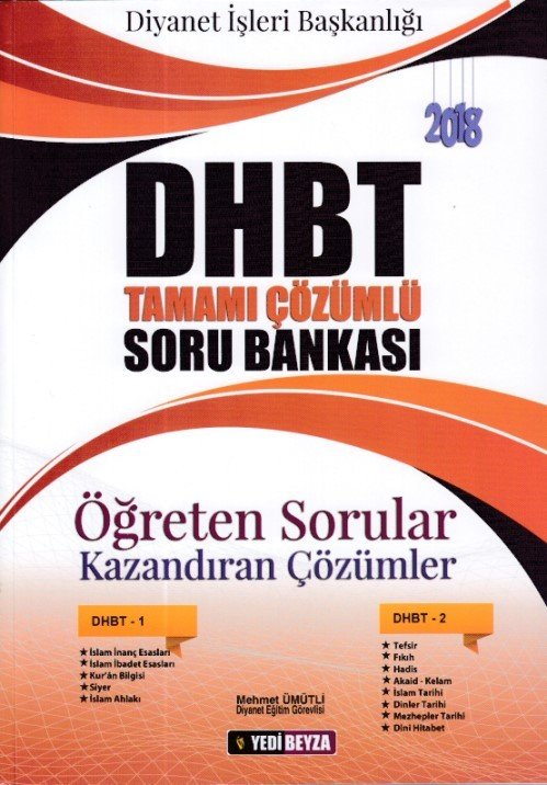 Yedi Beyza DHBT Tamamı Çözümlü Soru Bankası, Mehmet Ümütli