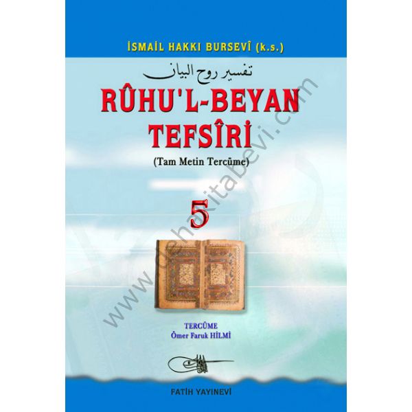 Ruhül Beyan Tefsiri Tercümesi 5. Cilt, Fatih Yayınevi