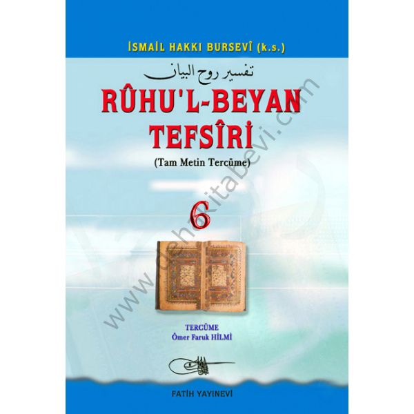 Ruhül Beyan Tefsiri Tercümesi 6. Cilt, Fatih Yayınevi