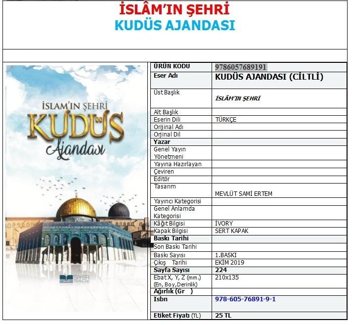 KUDÜS AJANDASI
