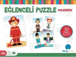 Eğlenceli Puzzle - Meslekler Küçük Boy 30 Parça, Gizzy Group