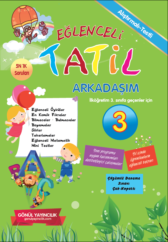 3. Sınıf Eğlenceli Tatil Arkadaşım, Gönül Yayıncılık