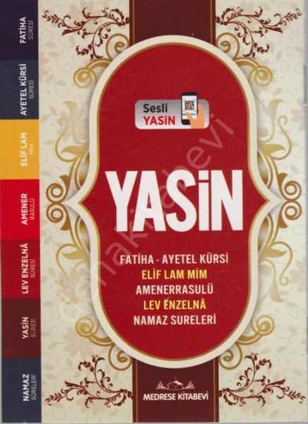 Sesli Yasin-i Şerif İri Yazılı Arapça (Cep Boy), Medrese Kitapevi