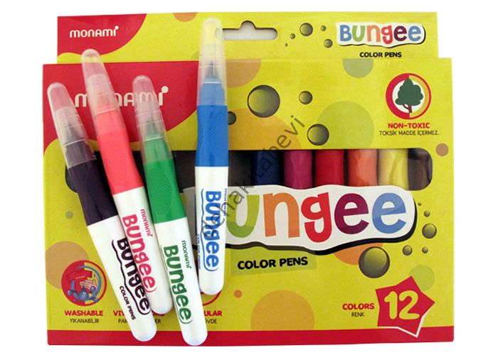 Monami Bungee Jumbo Keçeli Kalem 12 Renk