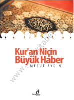 Kuran Niçin Büyük Haber, Mesut Aydın, Bengisu Yayınları