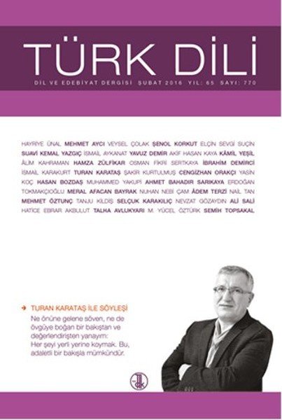 Türk Dili Dergisi Sayı 770