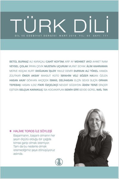 Türk Dili Dergisi Sayı 771