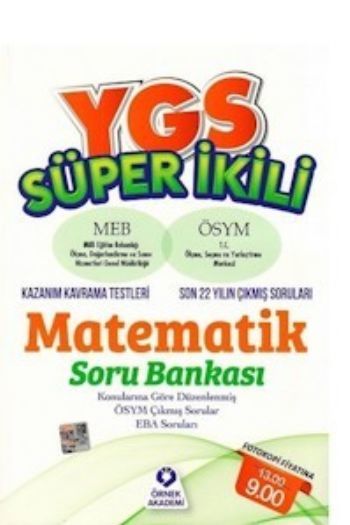 Örnek Akademi YGS Süper İkili Matematik Soru Bankası