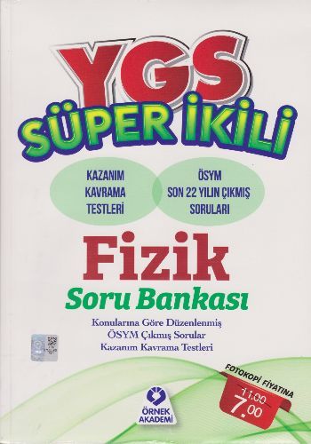 Örnek Akademi YGS Süper İkili Fizik Soru Bankası