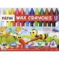 Fatih 12'li 50220 F Wax Crayons Üçgen Mum Boya