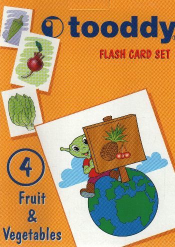 Tooddy Flash Card Set 4 Meyveler ve Sebzeler, Kollektif