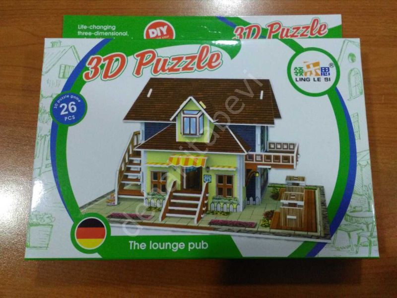3D Puzzle The Lounge Pub 26 Parça, Cc Oyuncak