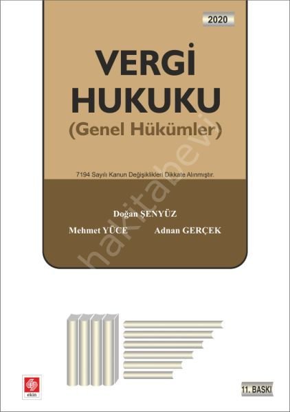 Vergi Hukuku Genel Hükümler, Ekin Yayıncılık