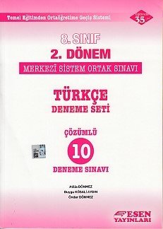 Esen 8. Sınıf 2. Dönem TEOG Türkçe Çözümlü 10 Deneme Sınavı