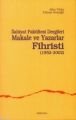 İlahiyat Fakültesi Dergileri Makale Ve Yazarlar Fihristi (1952-2002), Ankara Okulu Yayınları